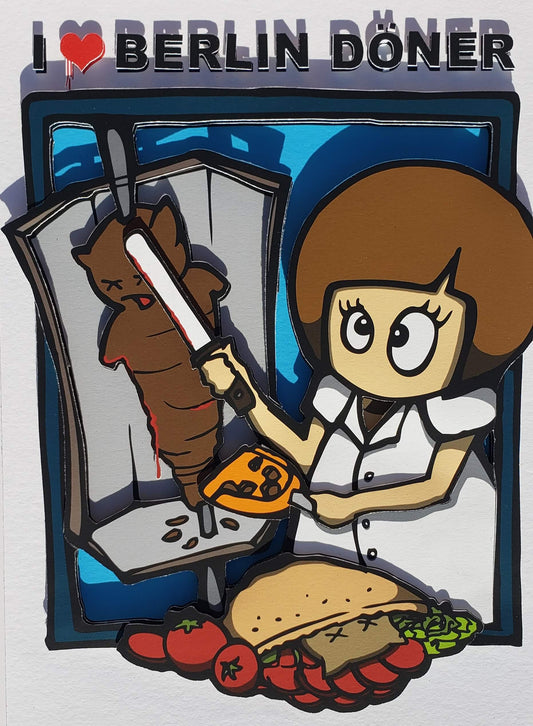 El Bocho I heart Berlin Döner 3D Art