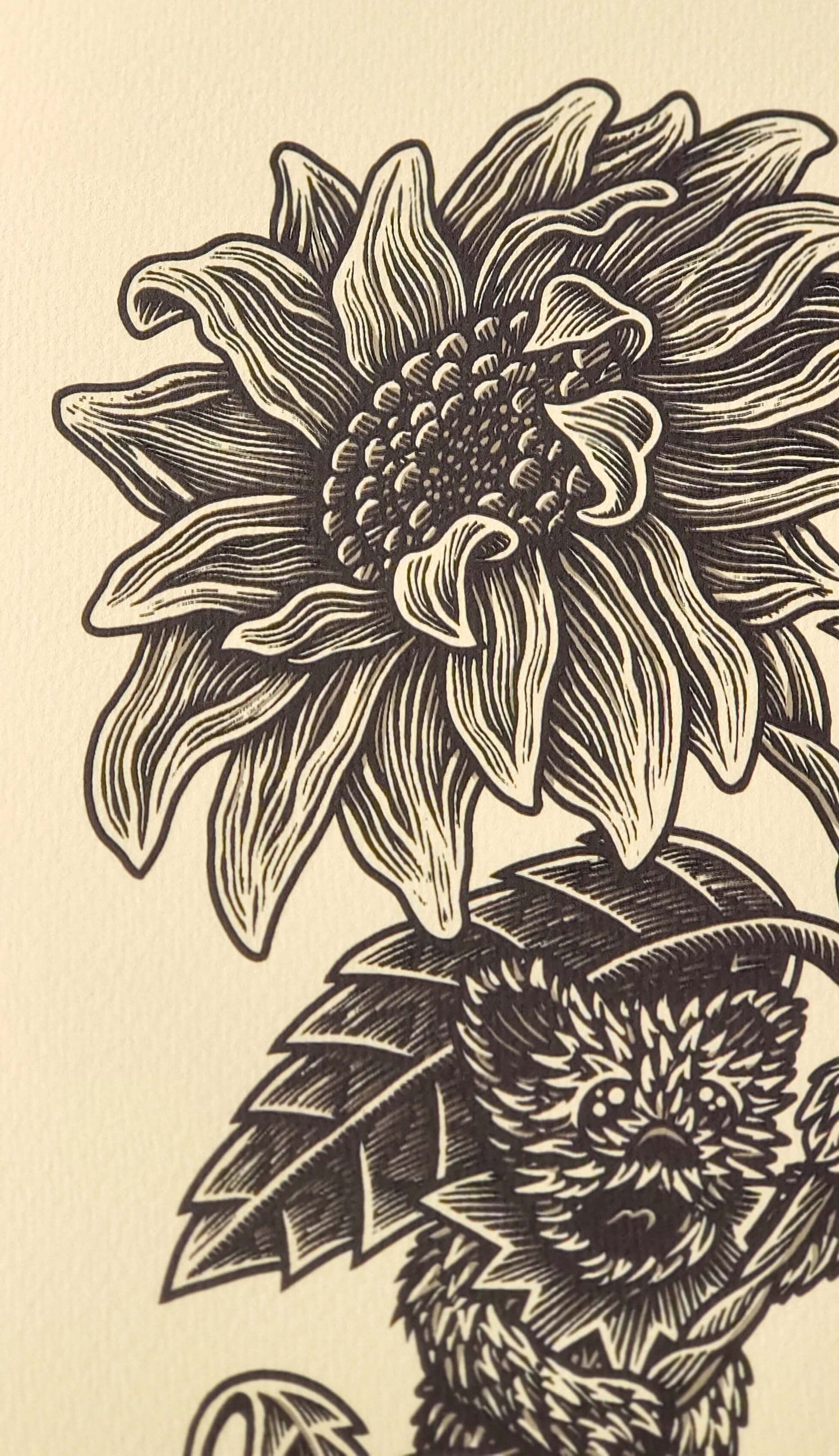 Luke Martin "Julia's Sunflower" Sunflower VARIANT Grateful Dead Bear Art