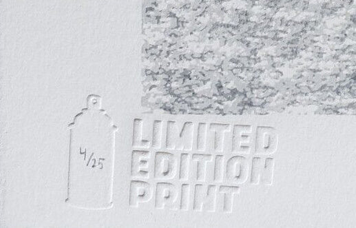 Hijack "Fuelish Spending" hand signed print 4/25