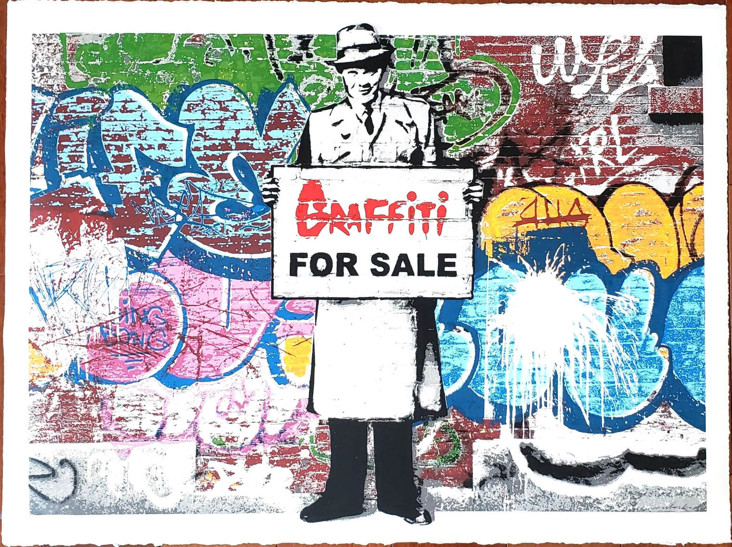 Hijack "Graffiti for Sale" hand signed numbered print street art