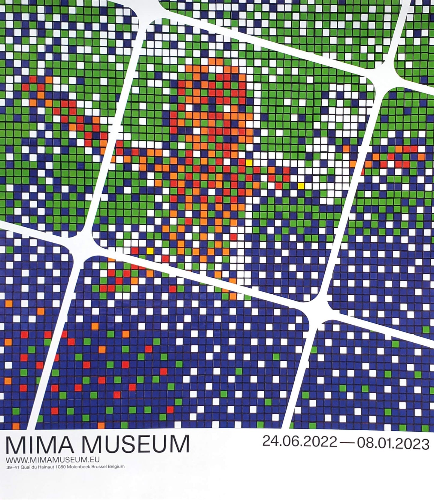 MIMA MUSEUM 24.06.02022 - 08.01.2023 INVADER RUBIKCUBIST Exhibition Nirvana POSTER