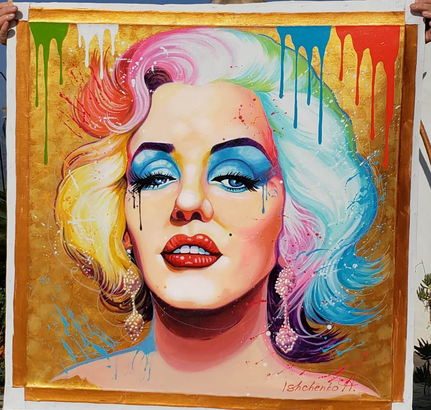 Alexander Ishchenko "Golden Marilyn Monroe"
