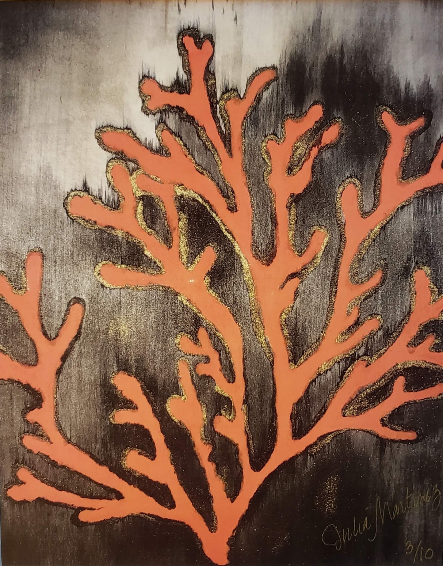 Julian Martinez Coralina orange coral art