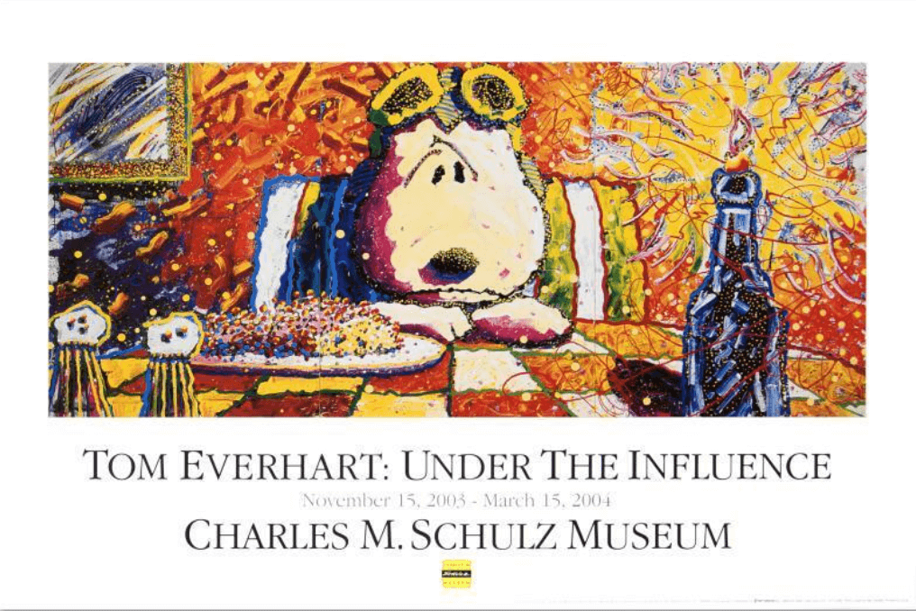 Last Supper Tom Everhart Snoopy Dog Peanuts poster Tom Everhart: Under the influence November 15, 2003-March 15, 2004 Charles M. Schulz Museum