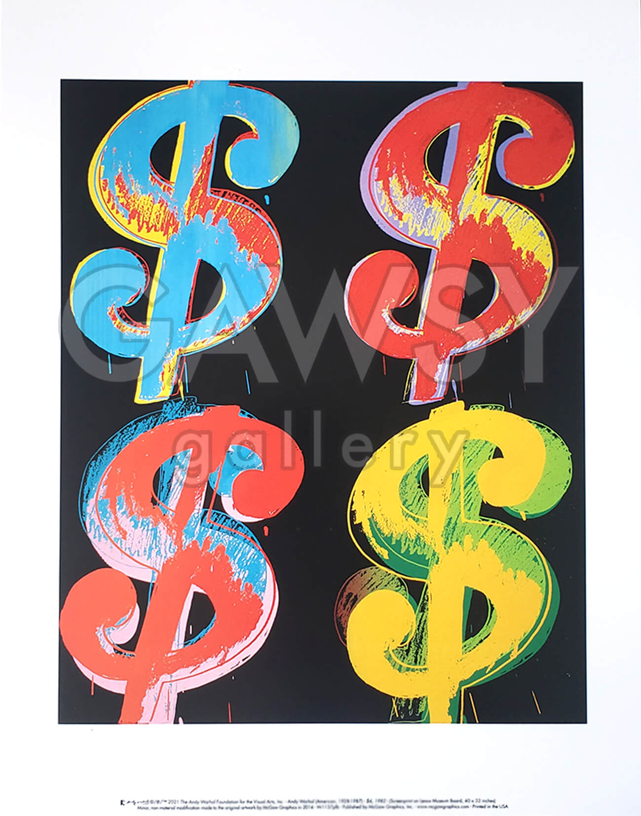 Andy Warhol Four Dollar Signs Art Print Andy Warhol Foundation