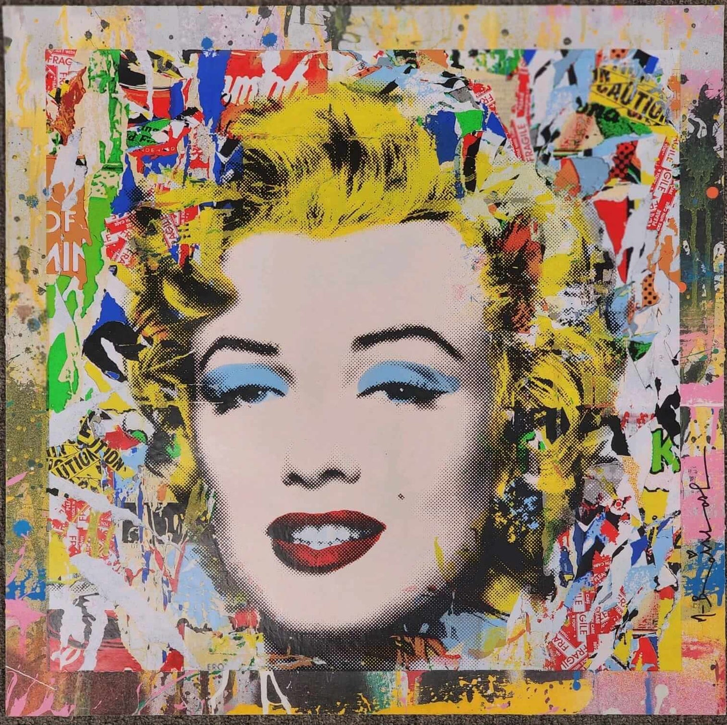 Mr. Brainwash Marilyn Monroe Unique street art