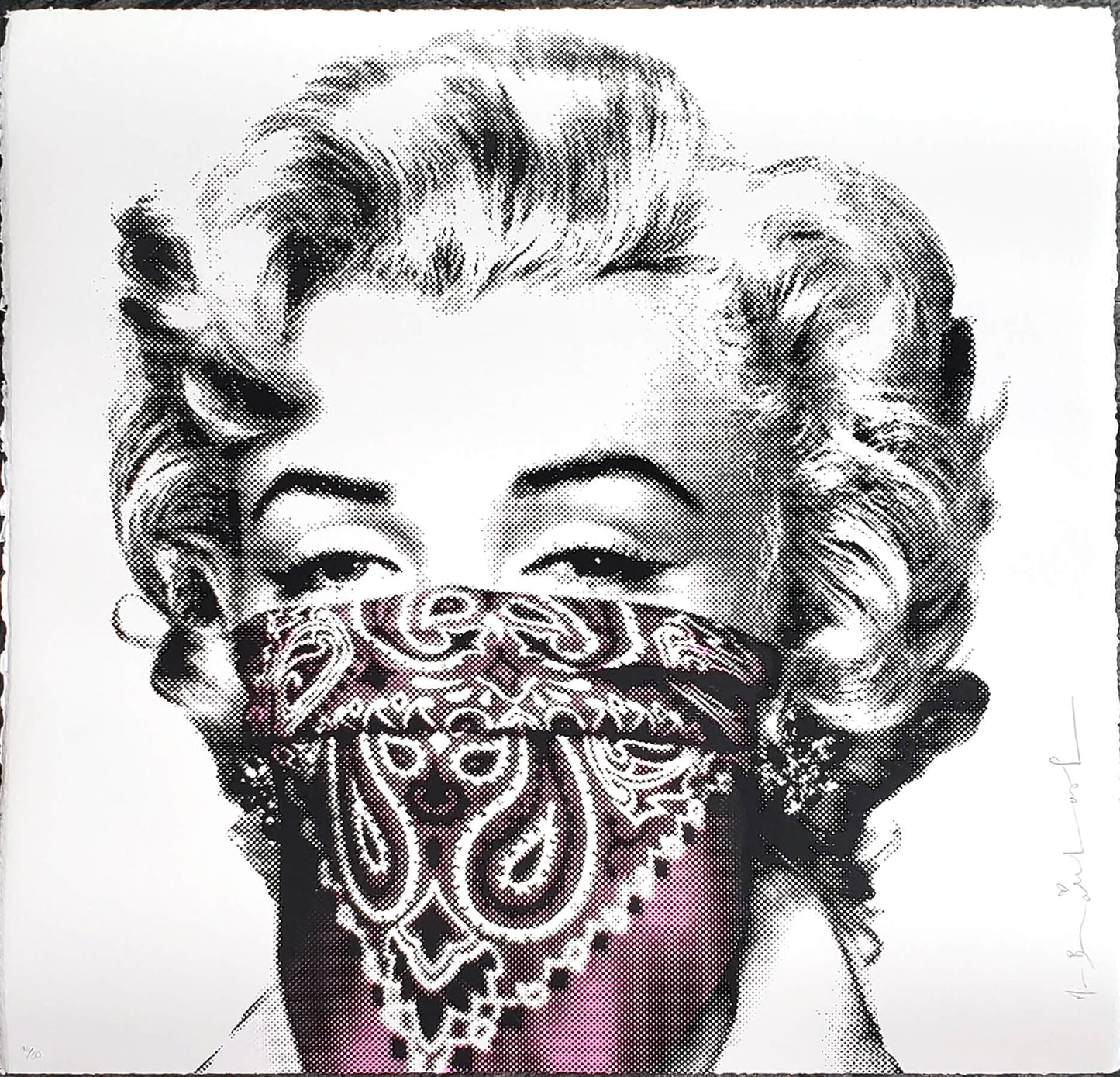 Mr. Brainwash "Stay Safe" (Pink) signed edition of 50