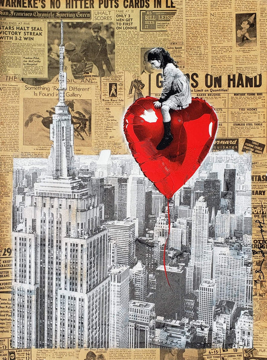 Mr. Brainwash "Big City Big Dreams" 1 of 1 Unique Mixed Media