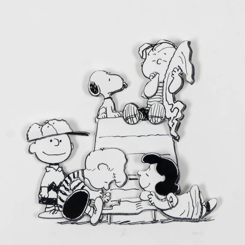 Peanuts "Family" Limited Edition 3D Decoupage in shadow box