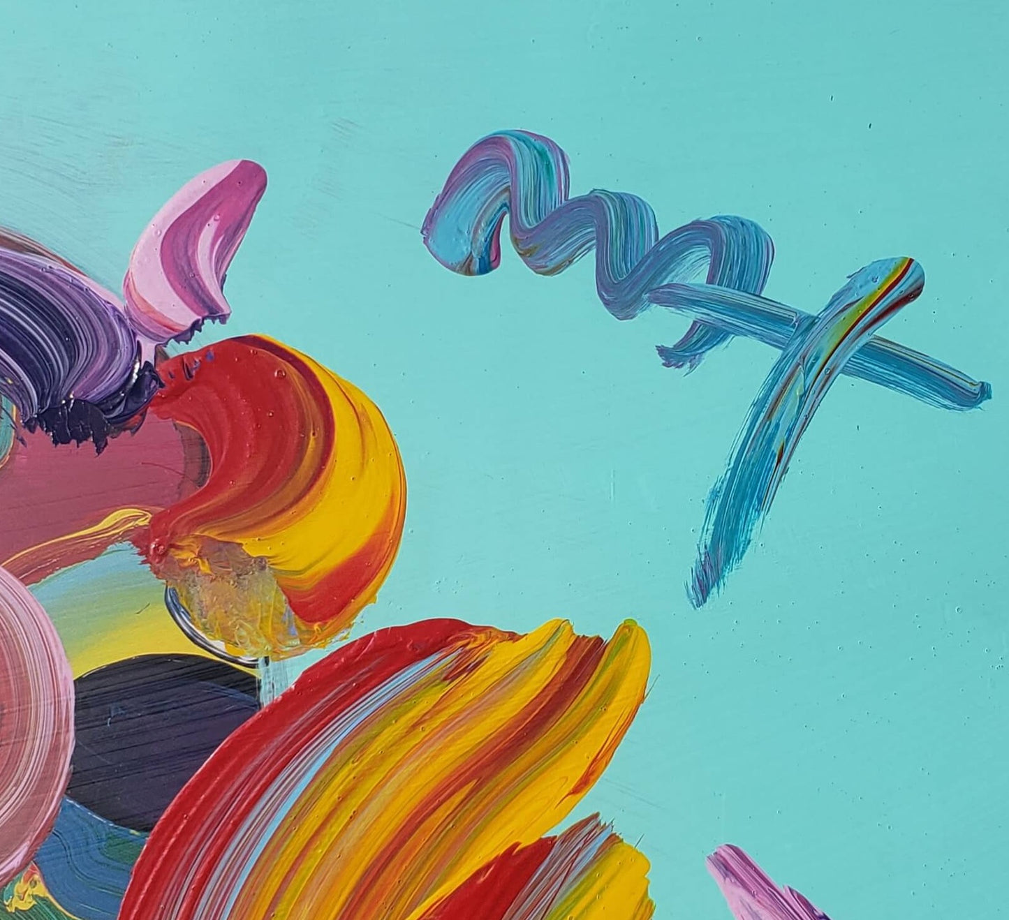 Peter Max "Zero in Love" Original Painting Hand Signed