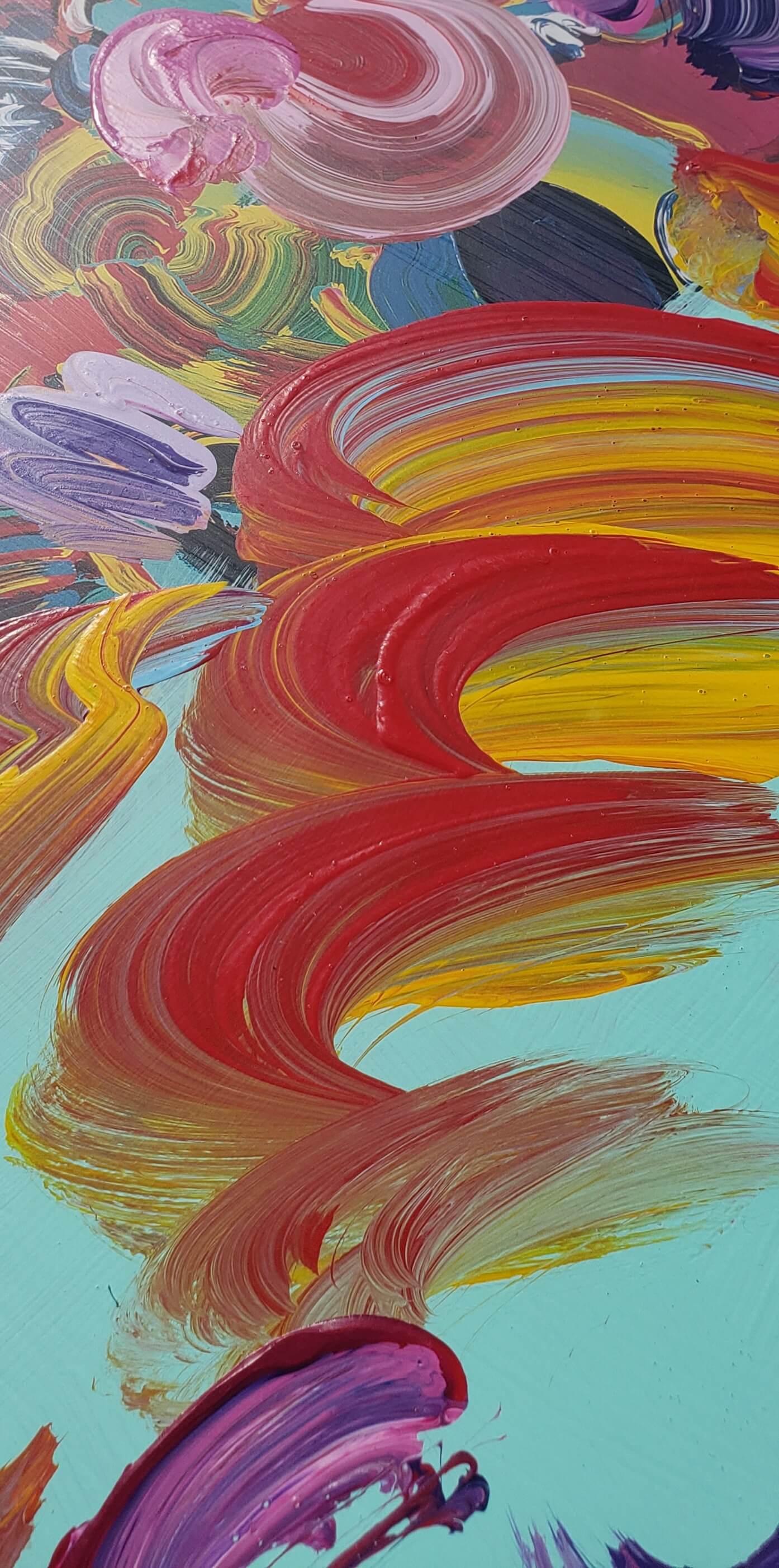 Peter Max "Zero in Love" Original Painting Hand Signed