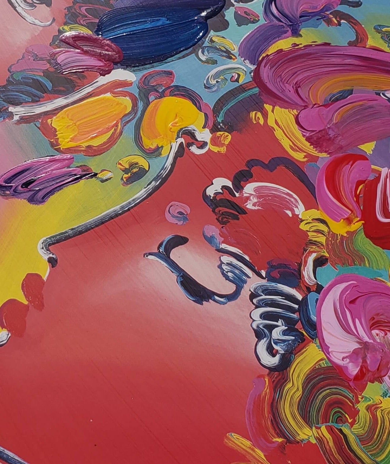 Peter Max "Zero in Love" Original Painting Hand Signed