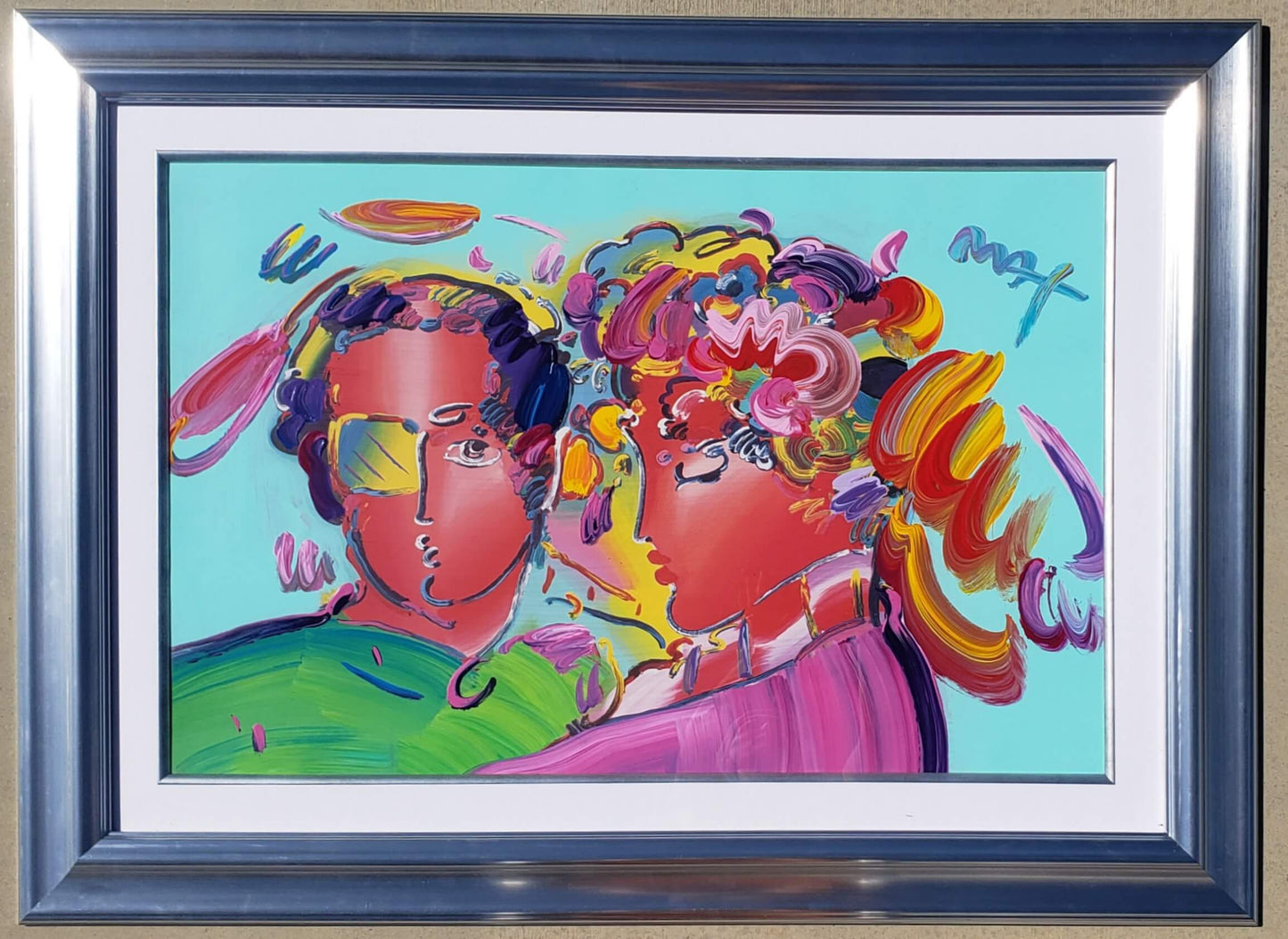 Peter Max "Zero in Love" Original Painting Hand Signed