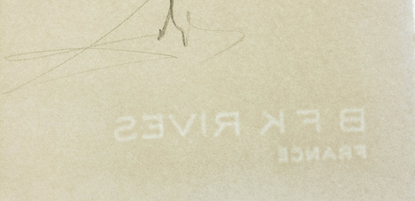 BFK Rives France paper watermark Salvador Dali