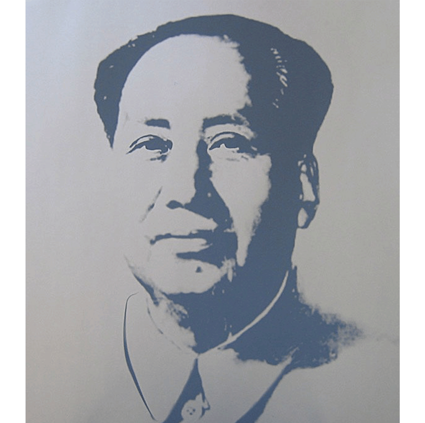 Andy Warhol Sunday B. Morning Mao Tse Tung Silver Silkscreen