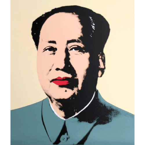 Andy Warhol Sunday B. Morning Mao Tse Tung Yellow Silkscreen