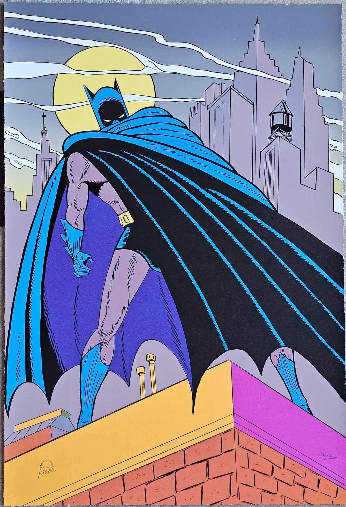 Bob Kane Batman over Gotham