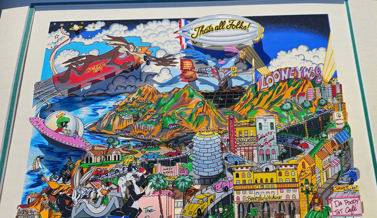 Charles Fazzino Looneywood Looney Tunes Art