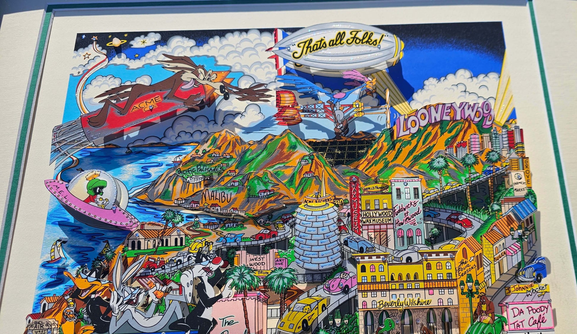 Charles Fazzino Looneywood Looney Tunes Art