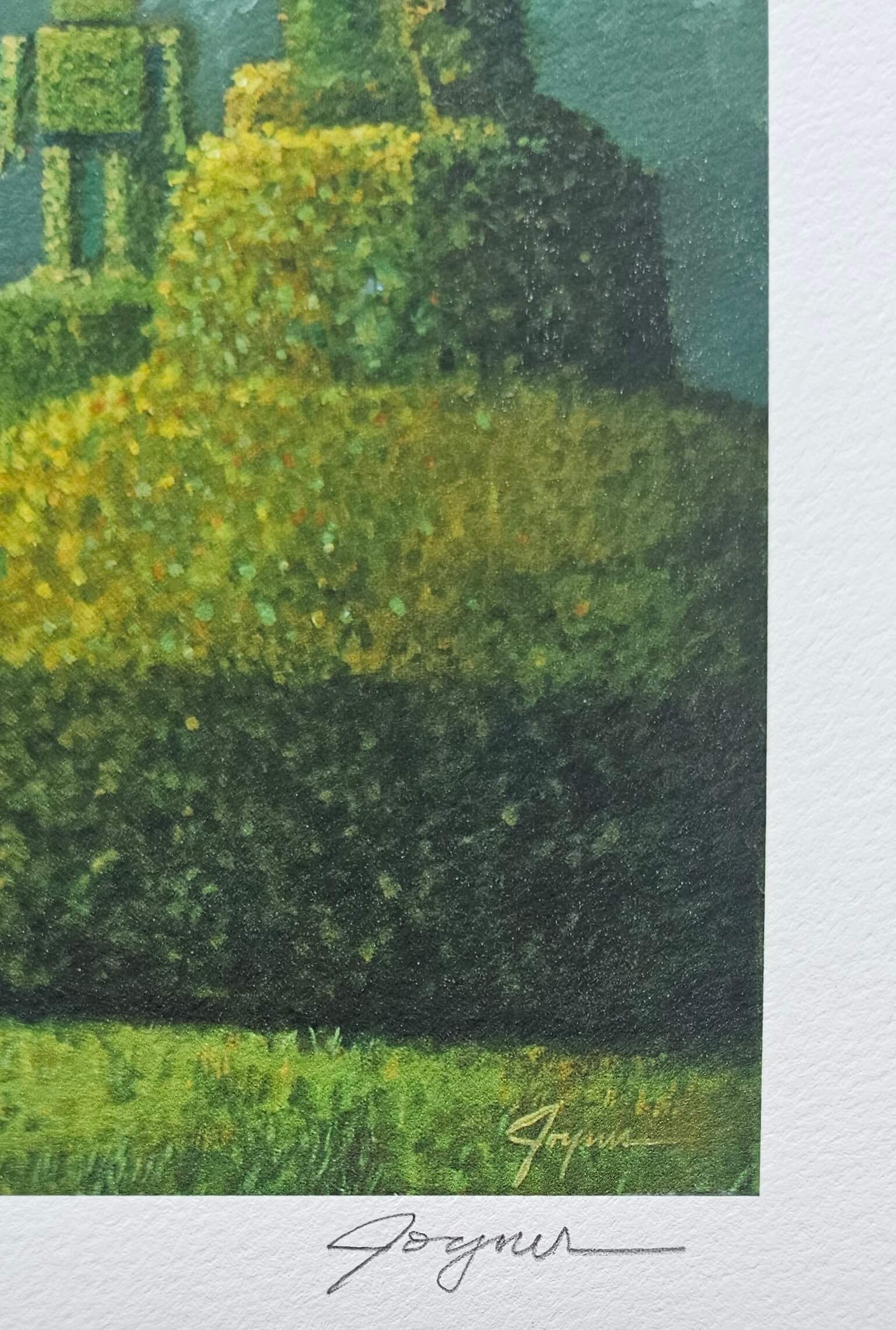 Eric Joyner Elephant Topiary Limited Edition Numbered Hand Signed Art Print