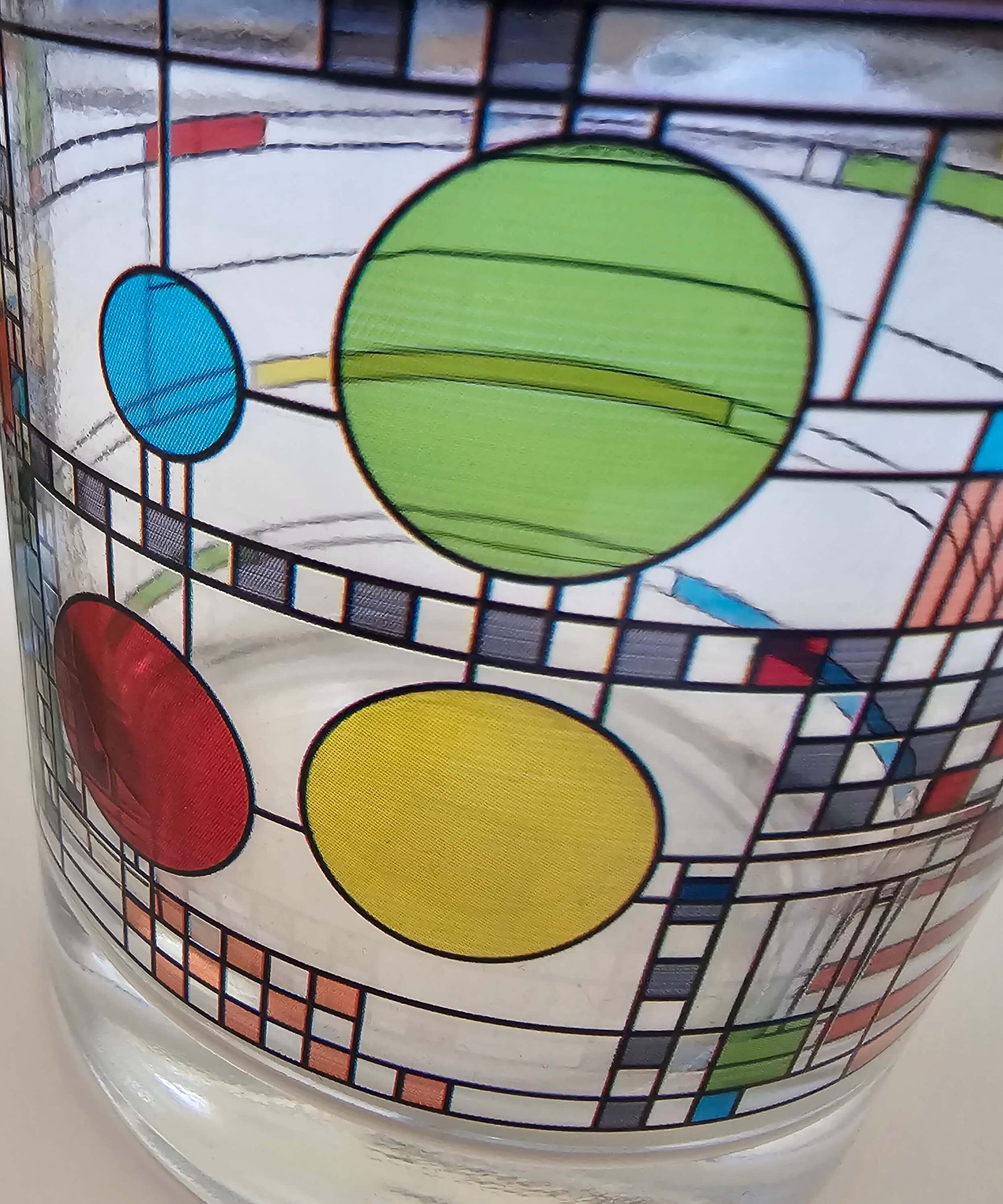 Frank Lloyd Wright 14oz Set of 4 drinking glasses