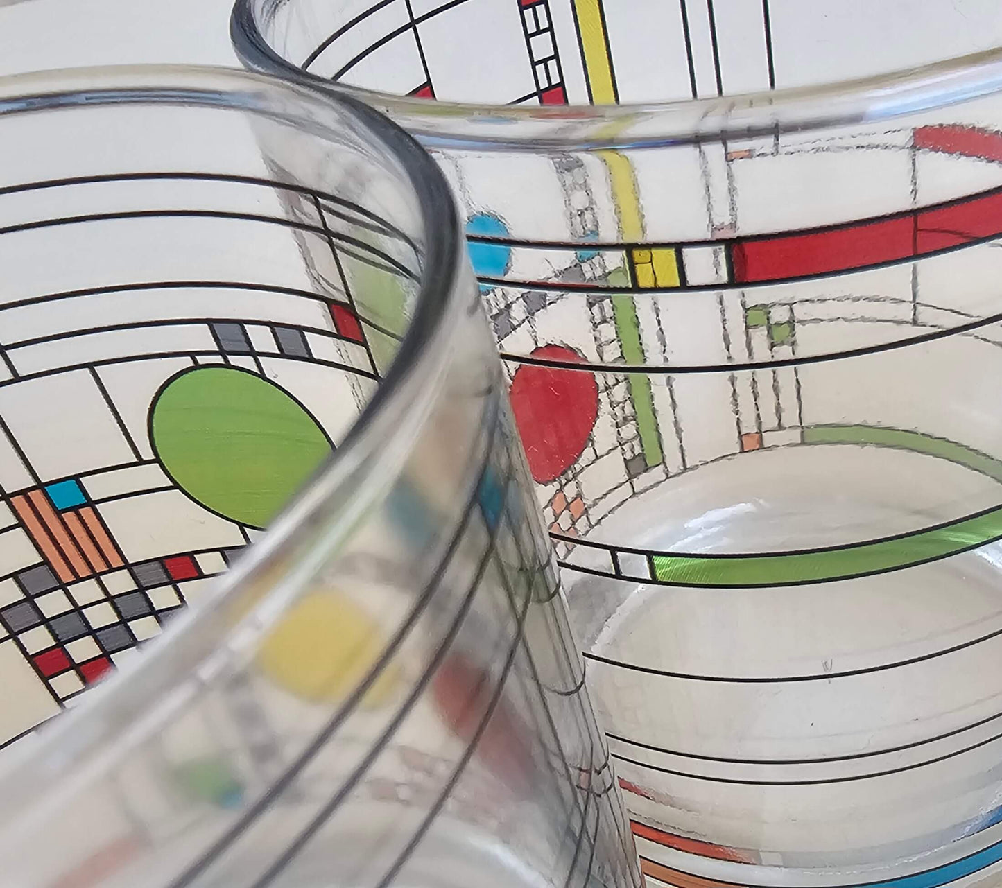 Frank Lloyd Wright 14oz Set of 4 drinking glasses