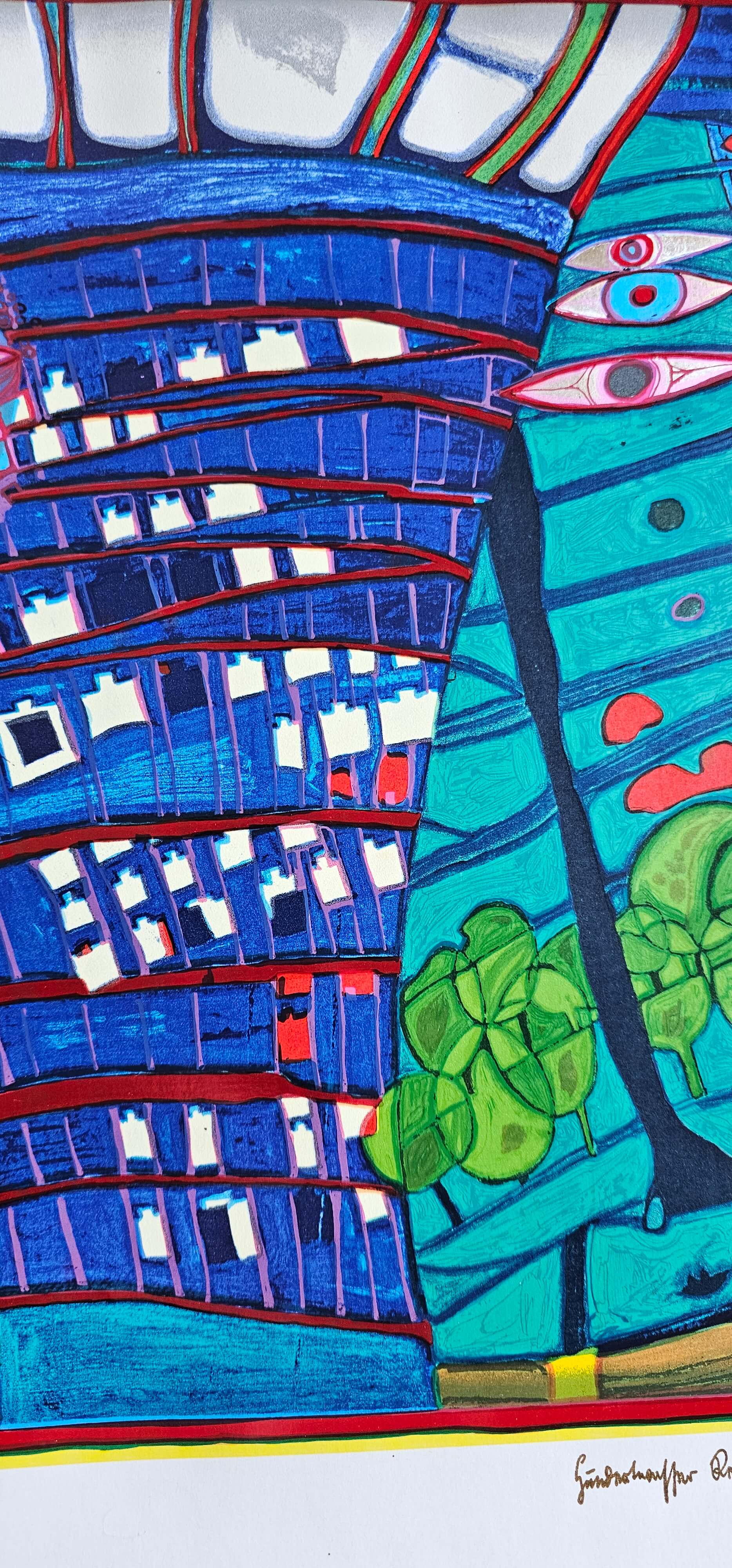 Friedensreich Hundertwasser Flucht Ins All Regentag