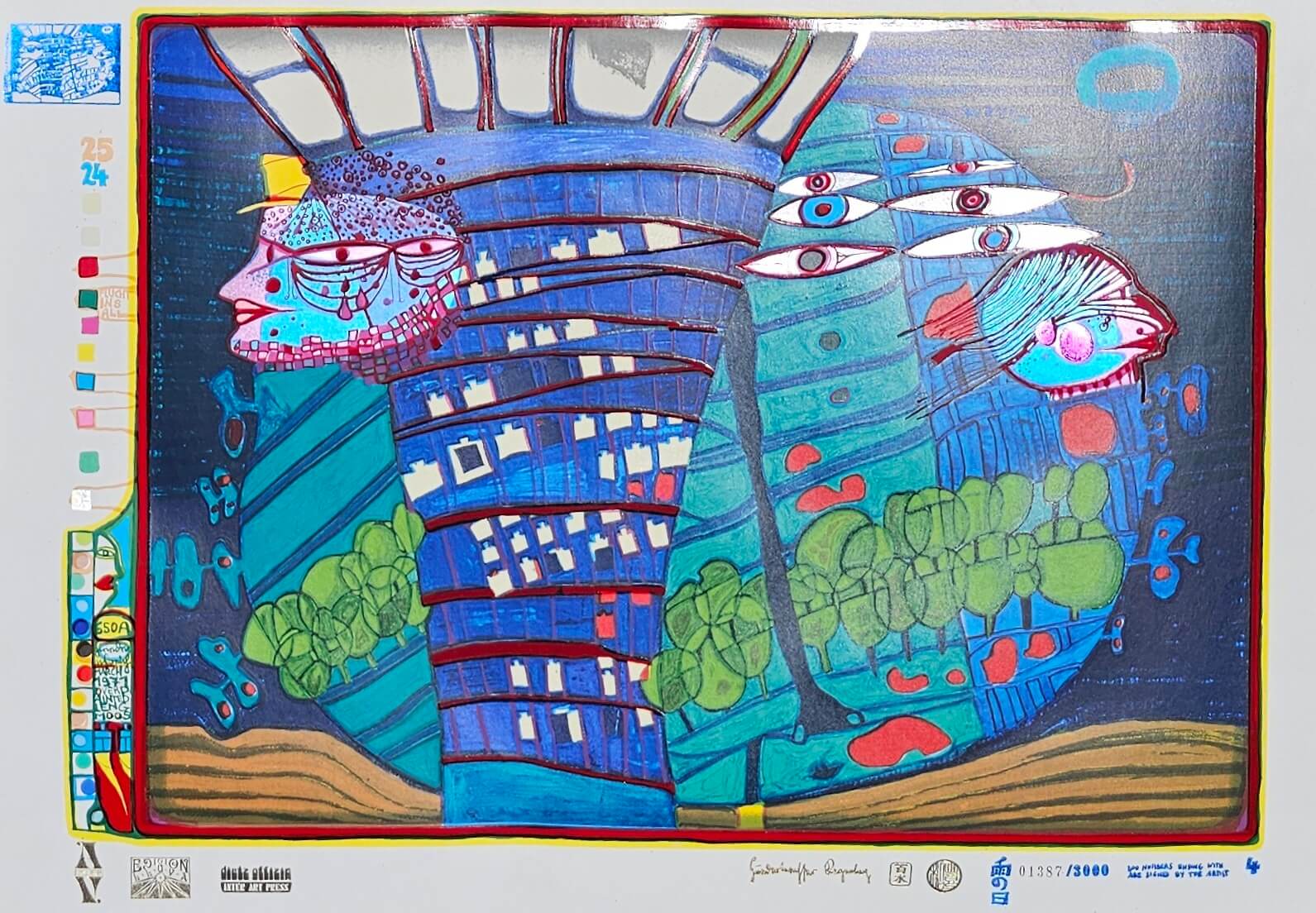 Friedensreich Hundertwasser Flucht Ins All Regentag