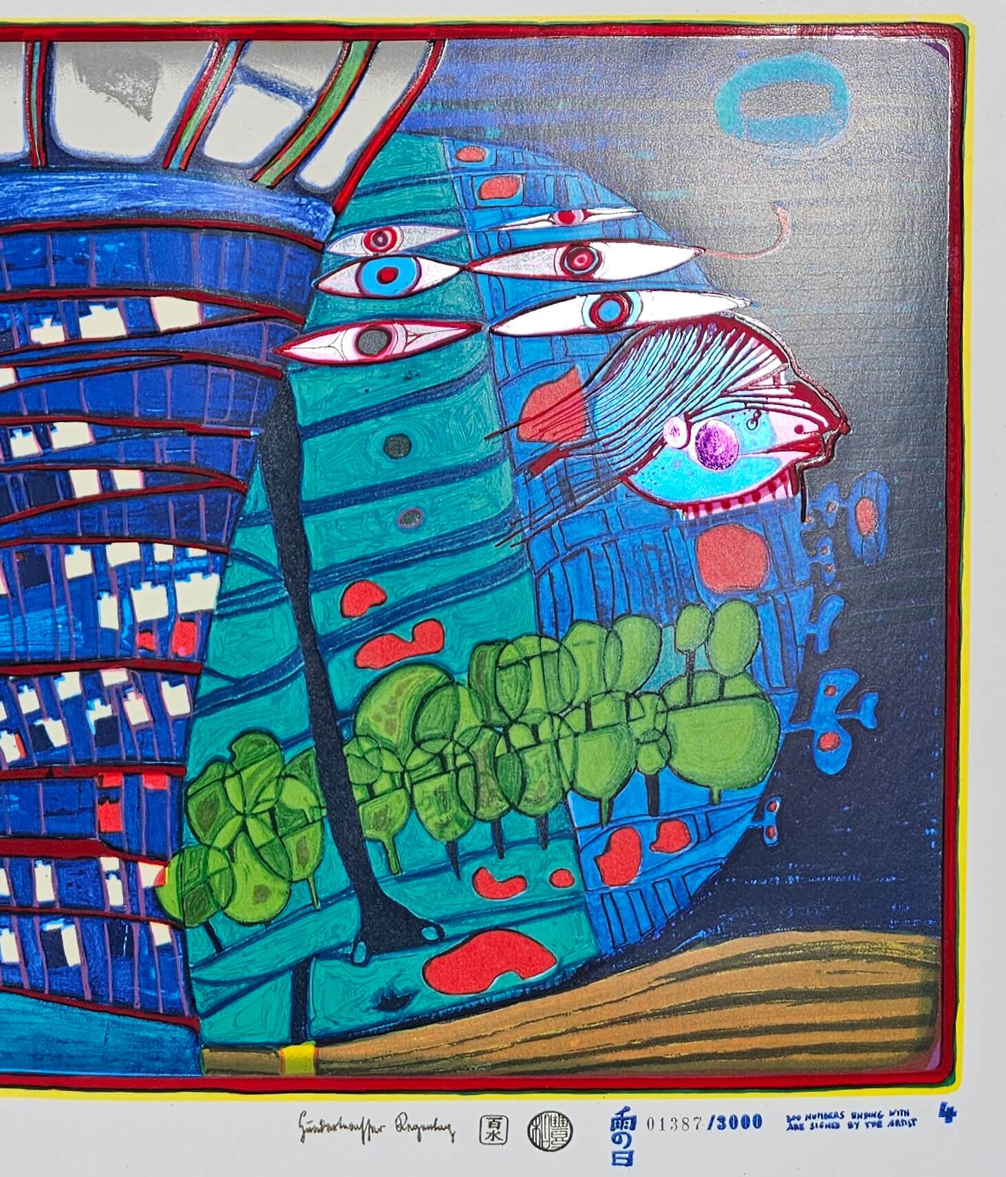 Friedensreich Hundertwasser Flucht Ins All Regentag