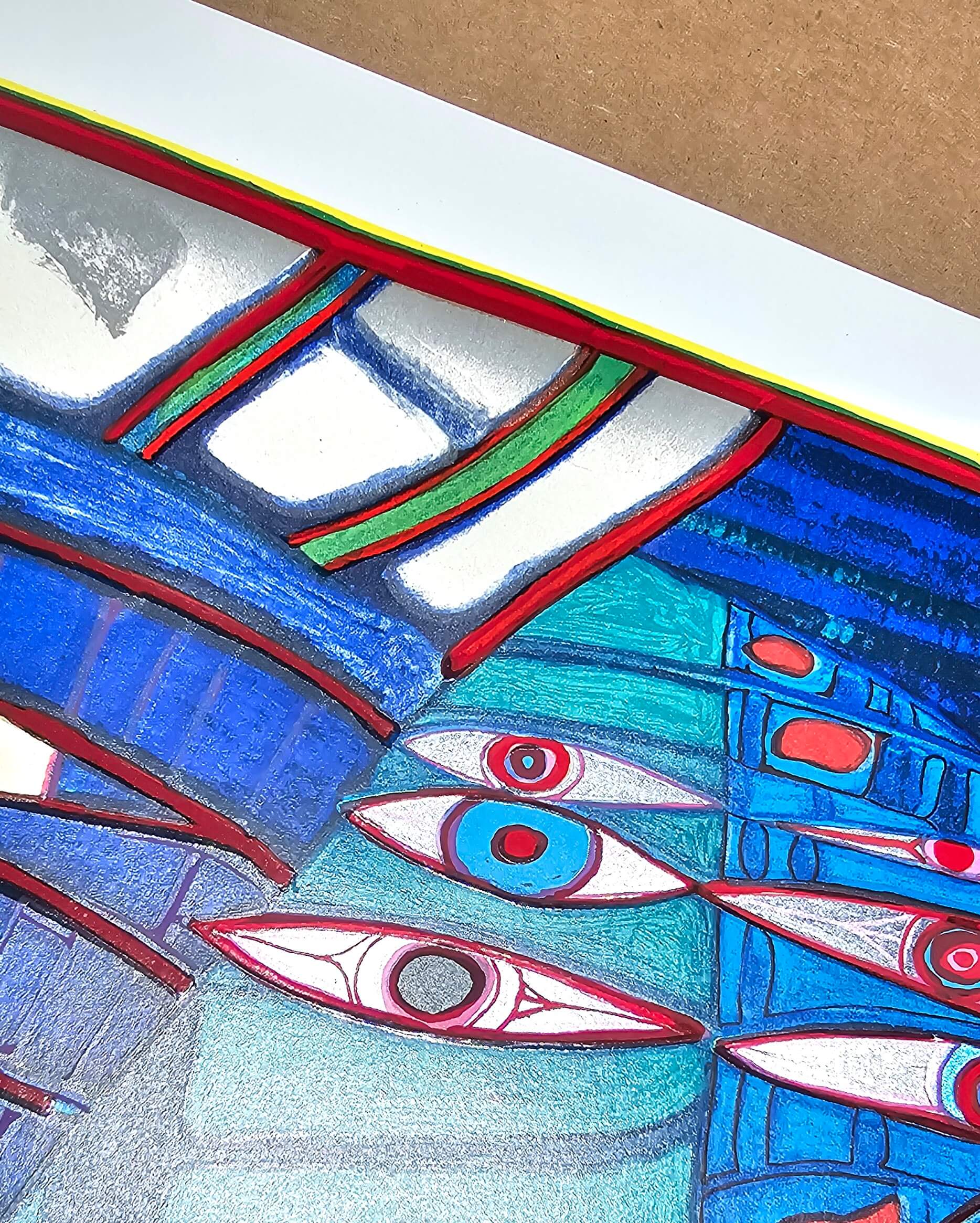 Friedensreich Hundertwasser Flucht Ins All Regentag eyes
