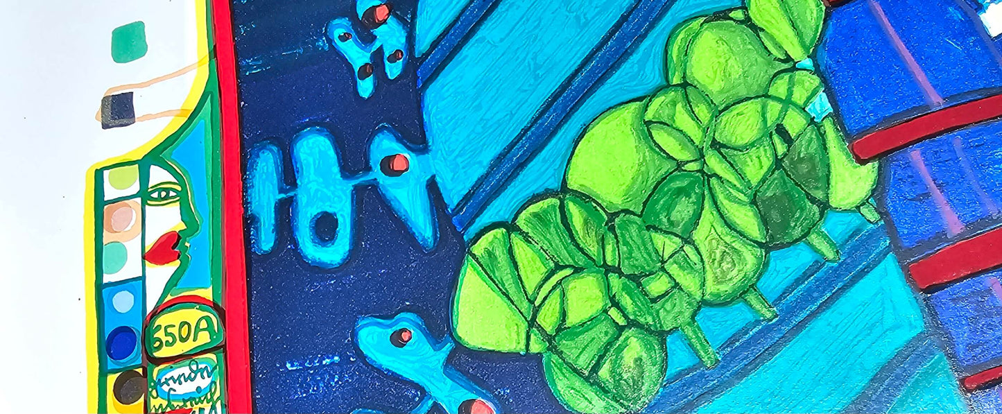 Friedensreich Hundertwasser Flucht Ins All Regentag