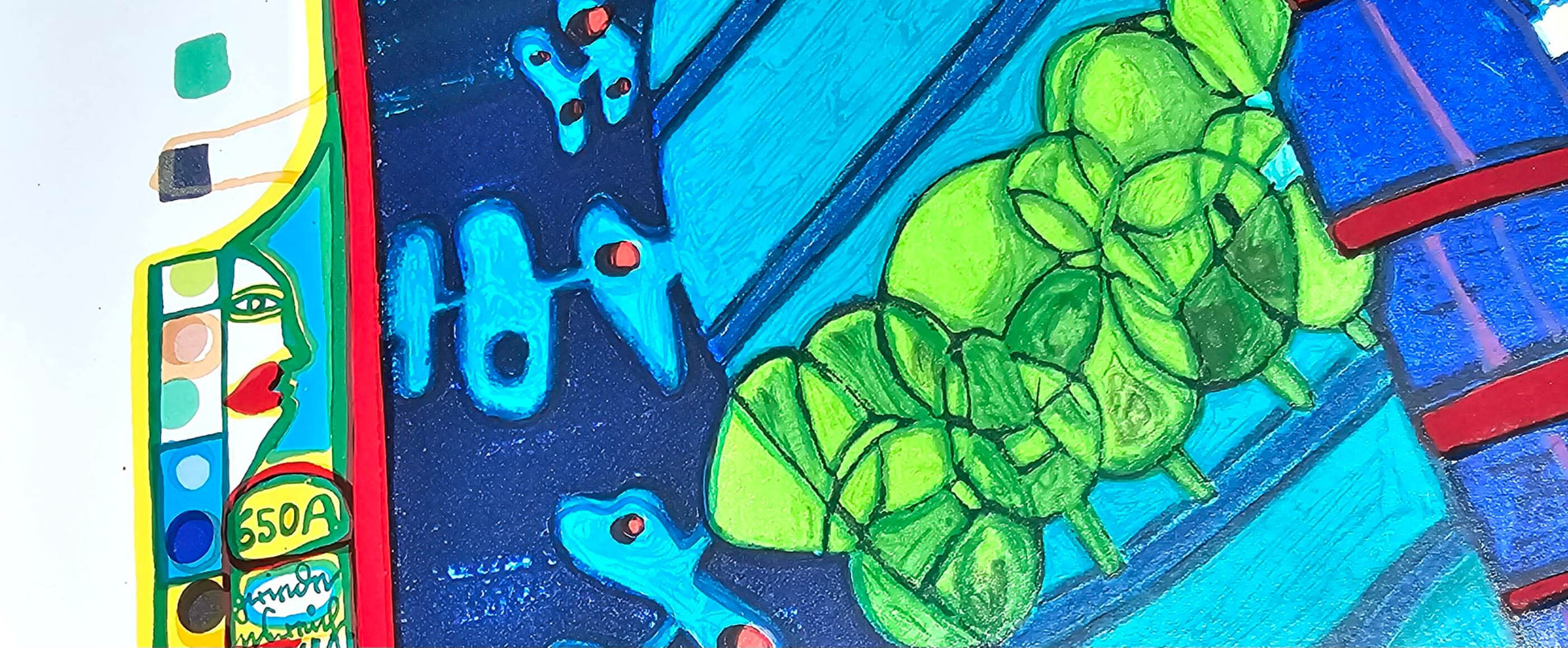 Friedensreich Hundertwasser Flucht Ins All Regentag