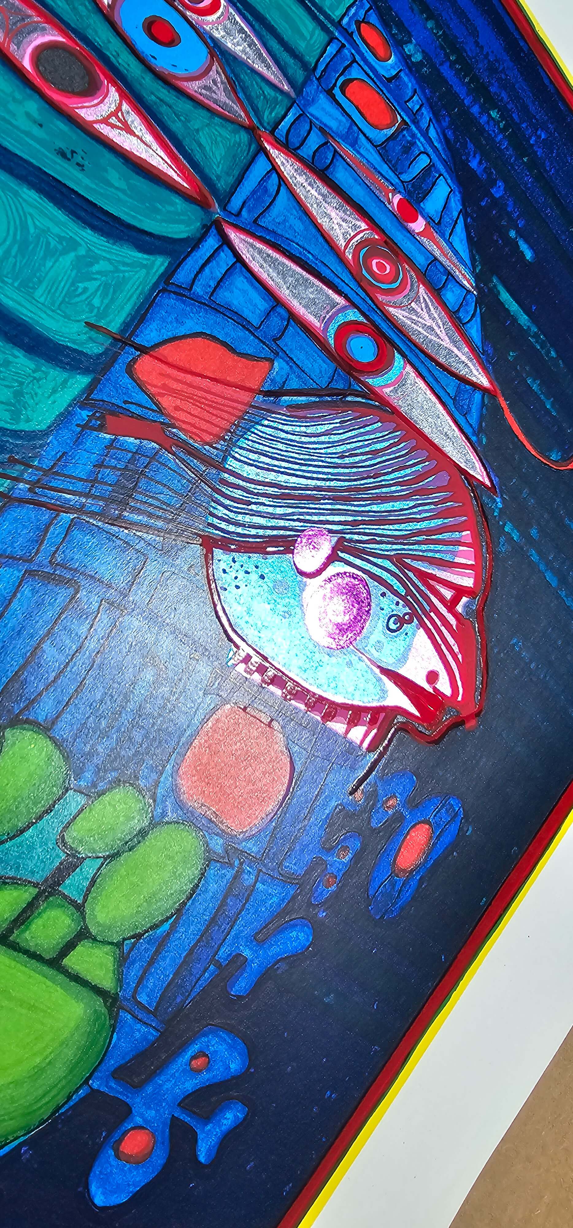 Friedensreich Hundertwasser Flucht Ins All Regentag