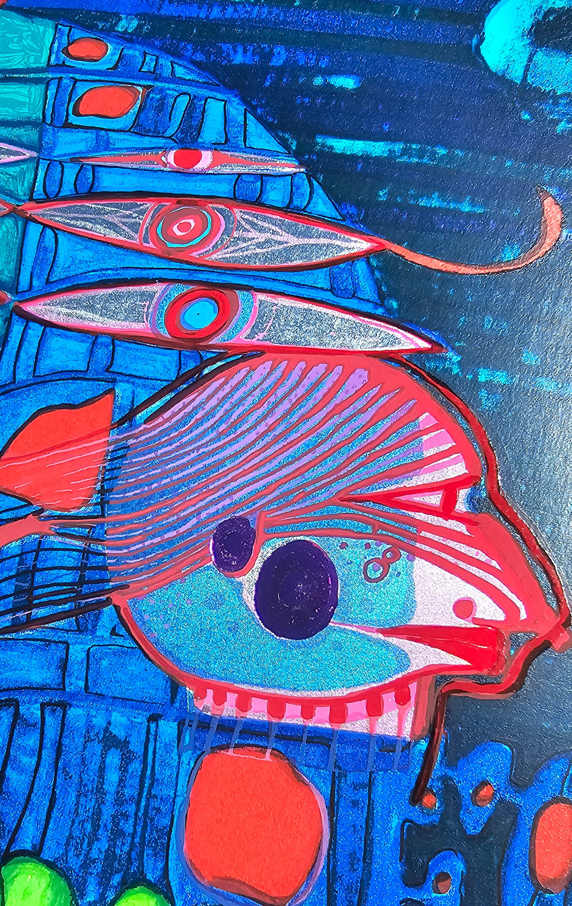 Friedensreich Hundertwasser Flucht Ins All Regentag