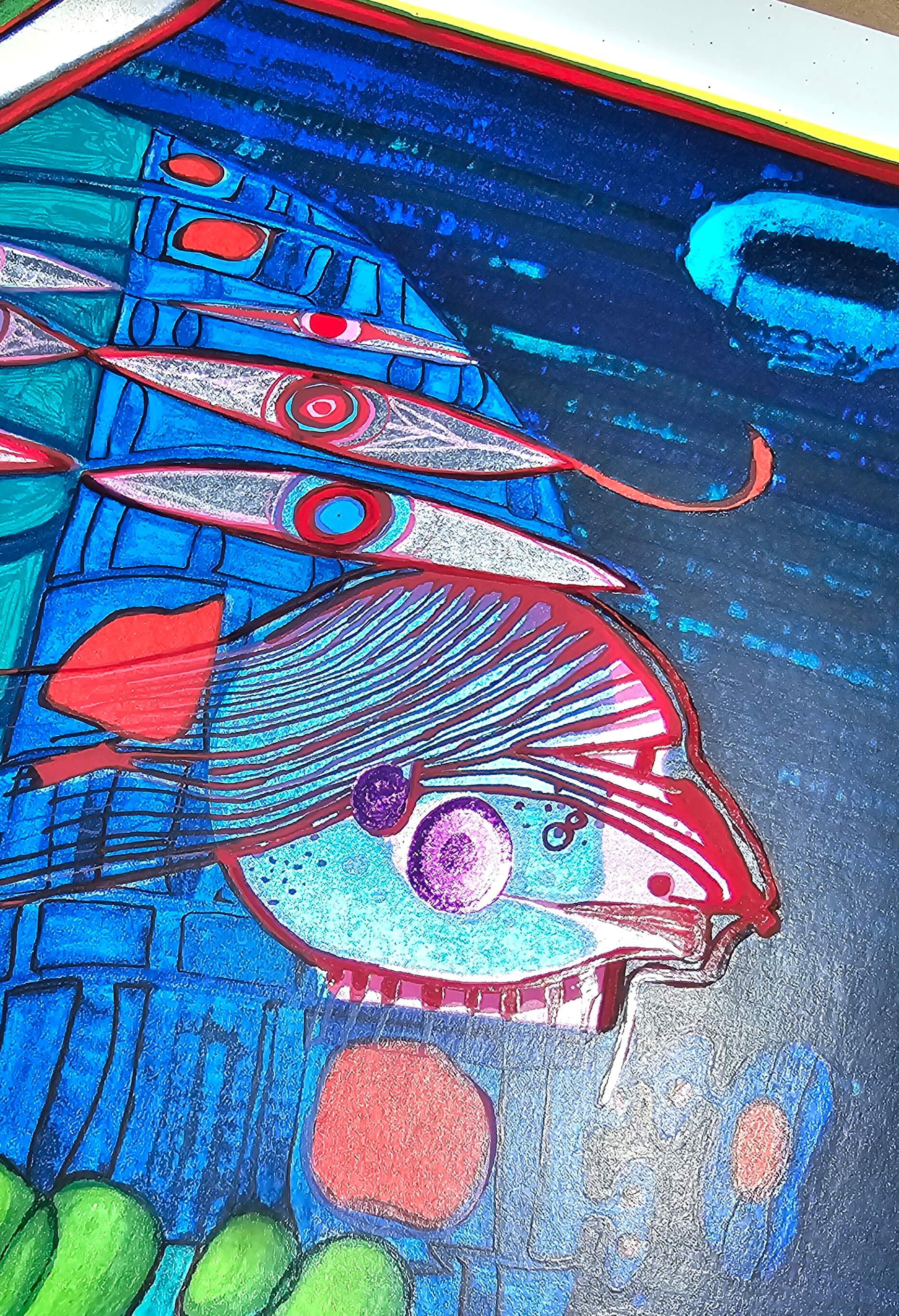 Friedensreich Hundertwasser Flucht Ins All Regentag