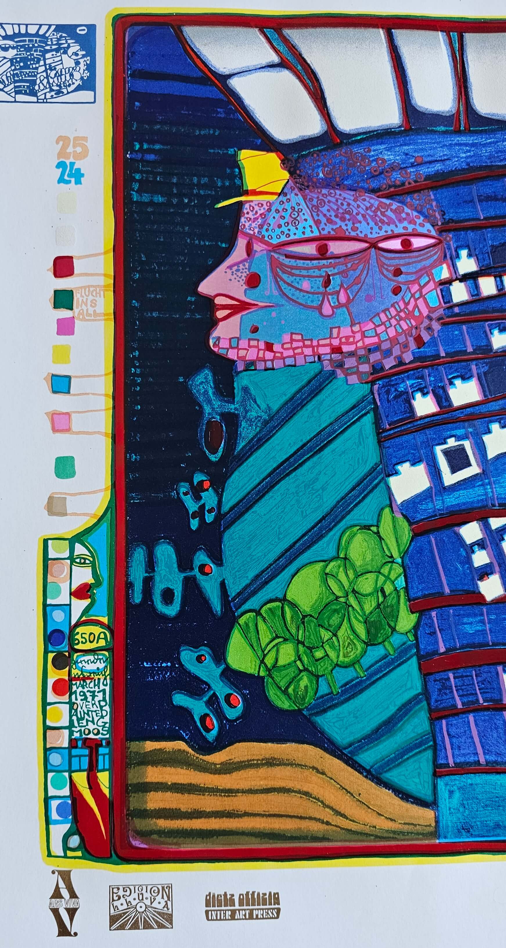 Friedensreich Hundertwasser Flucht Ins All Regentag
