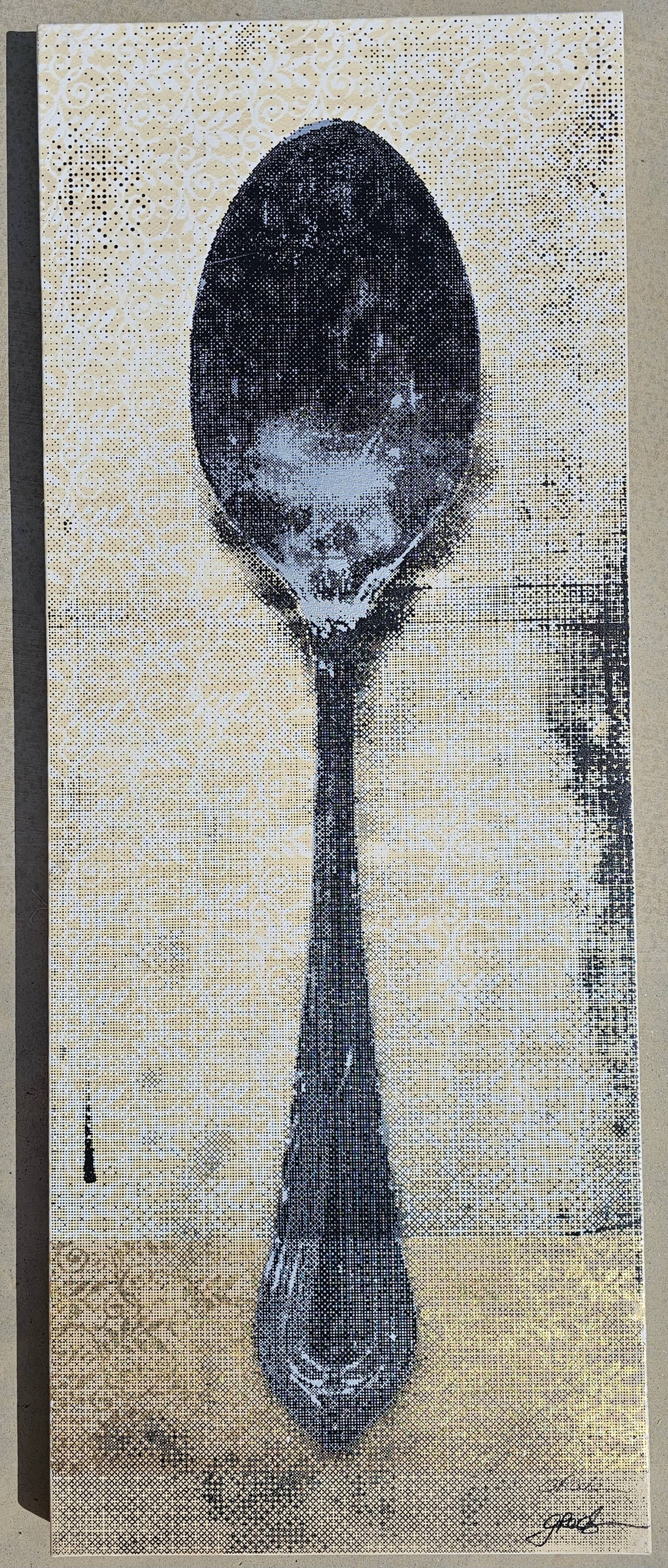 Gail Rodgers "Spoon" Original Acrylic painting hand signed