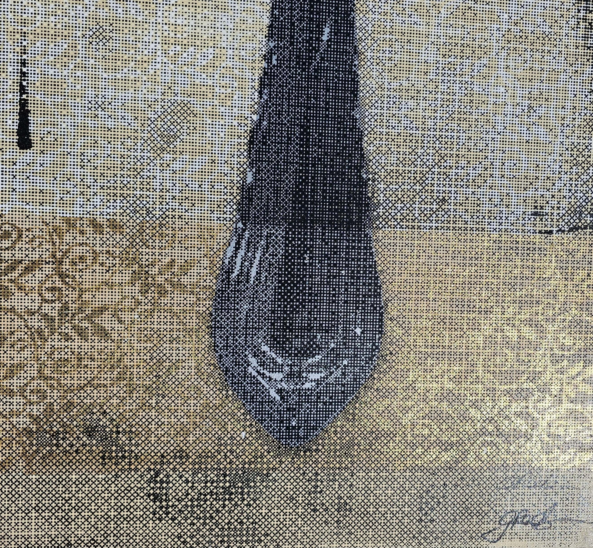 Gail Rodgers "Spoon" Original Acrylic painting hand signed