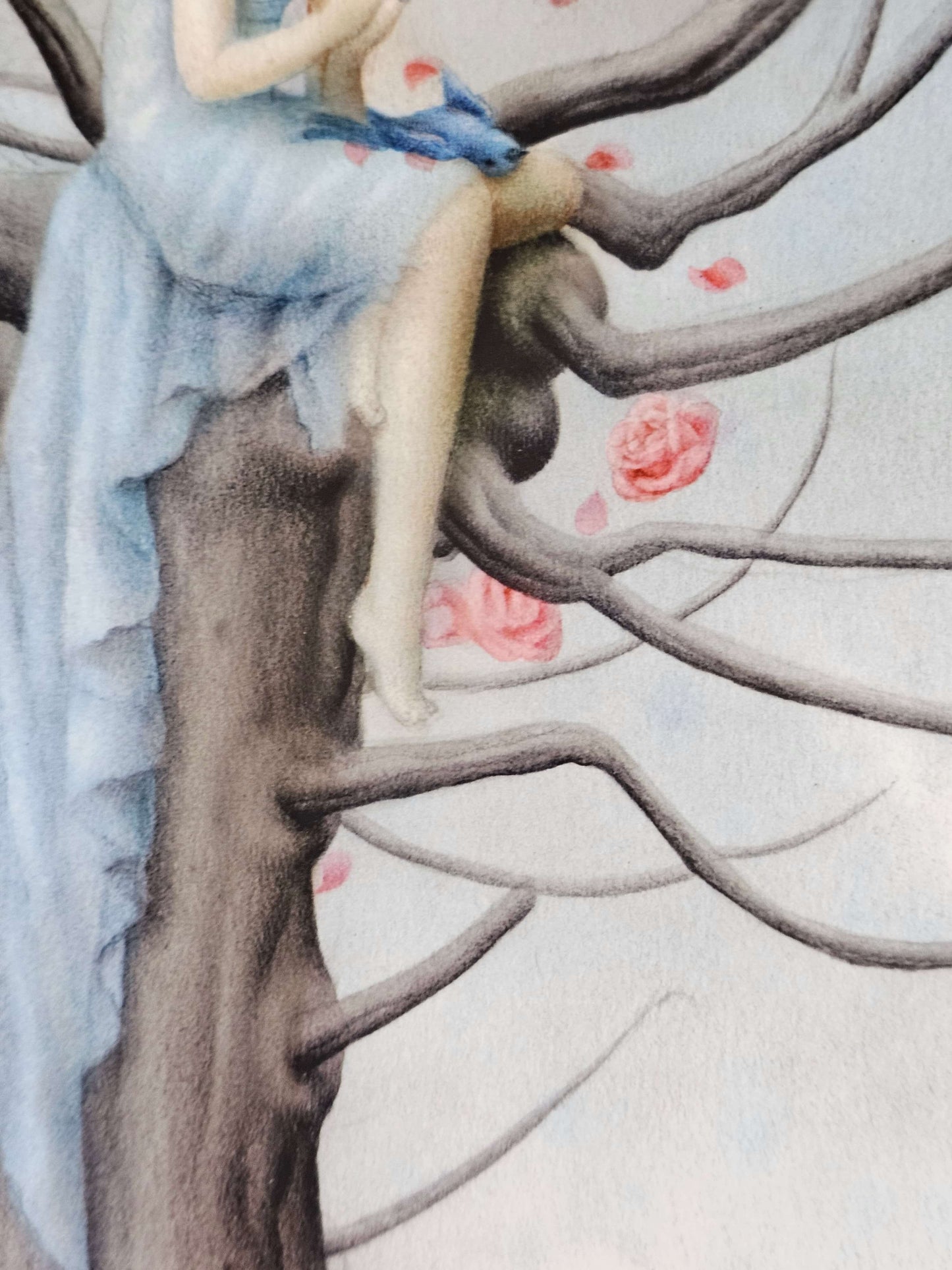 Nicoletta Ceccoli Blue Bird and the Fox Hand Signed Limited Edition Print