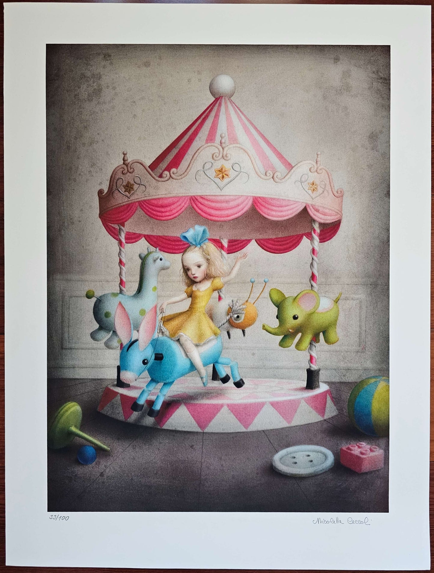 Nicoletta Ceccoli Mary Go Round Hand Signed Limited Edition Print