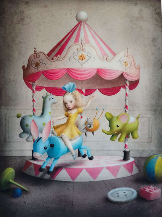 Nicoletta Ceccoli Mary Go Round Hand Signed Limited Edition Print
