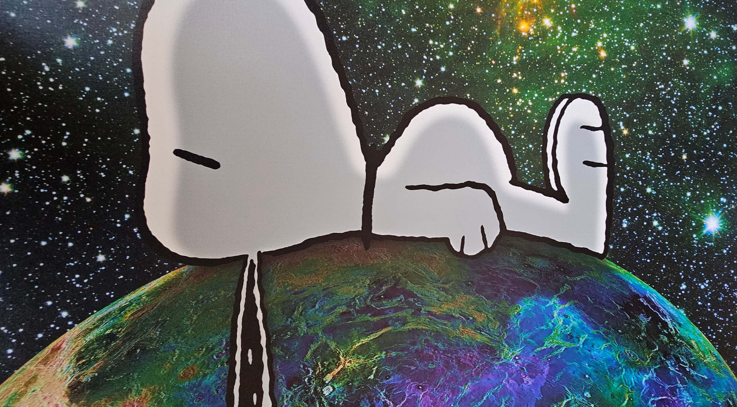 Peanuts "On Top of the World" Limited Edition Chromatic Pigment Ink Fine Art Print on Canvas
