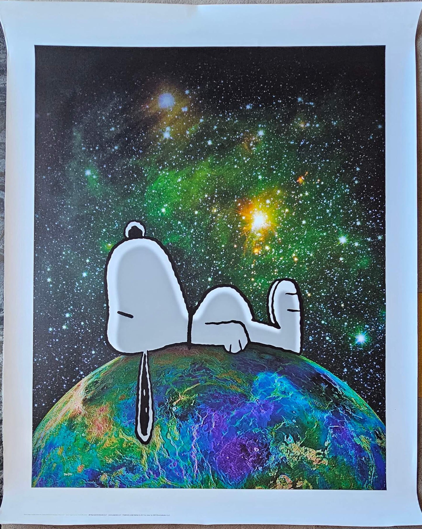 Peanuts "On Top of the World" Limited Edition Chromatic Pigment Ink Fine Art Print on Canvas