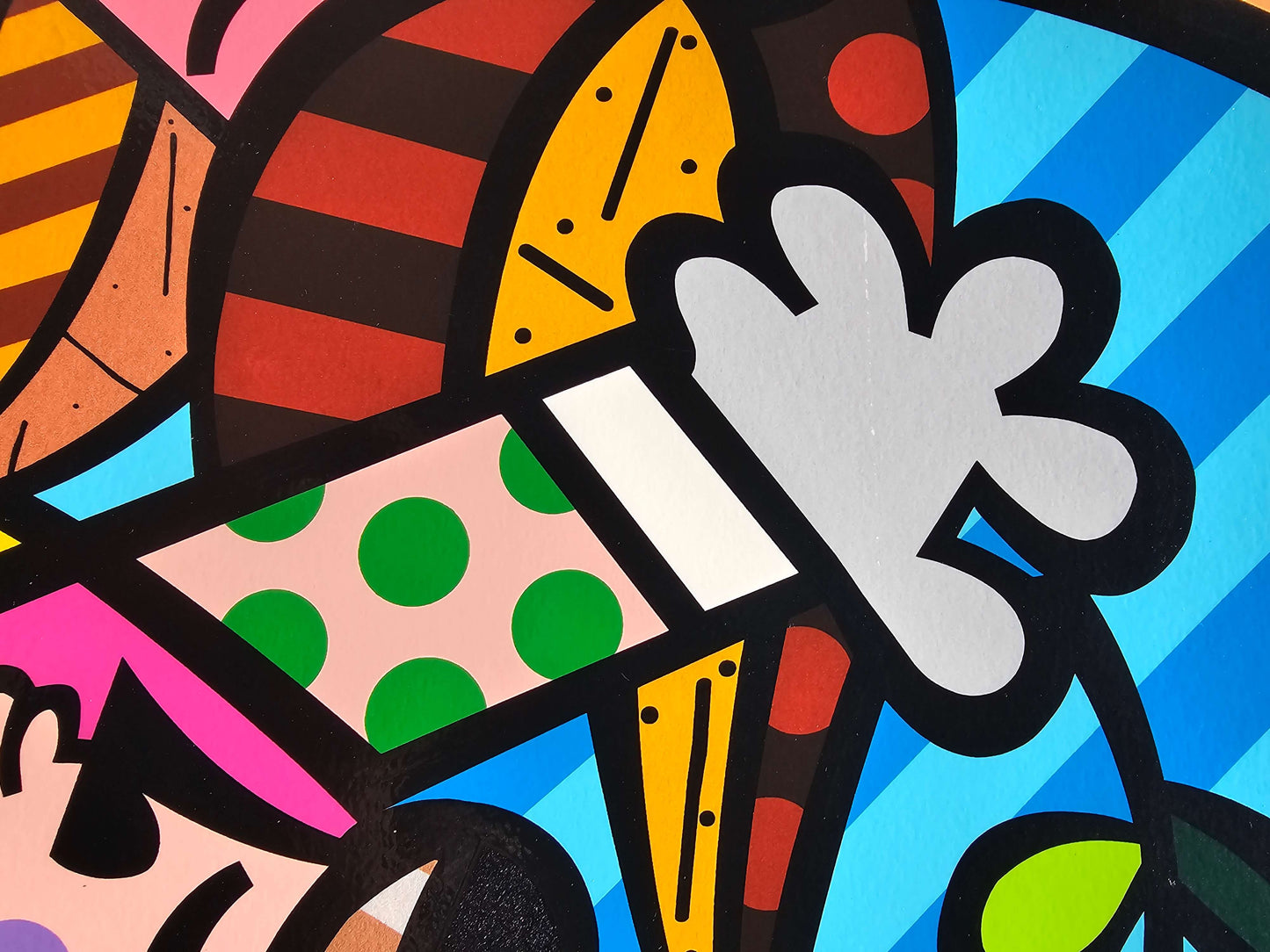 Romero Britto "Follow Me" Serigraph LARGE 40"