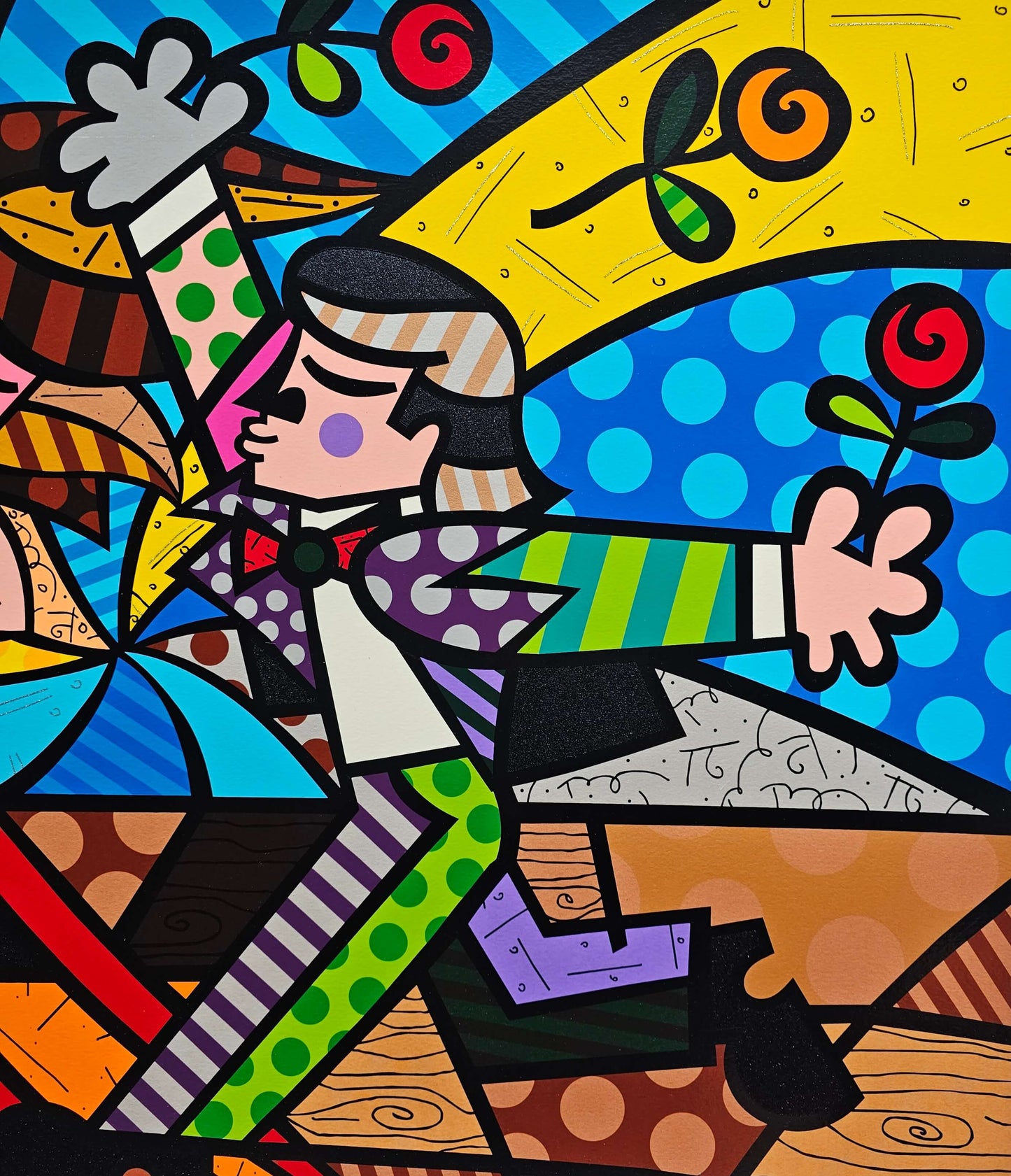 Romero Britto "Follow Me" Serigraph