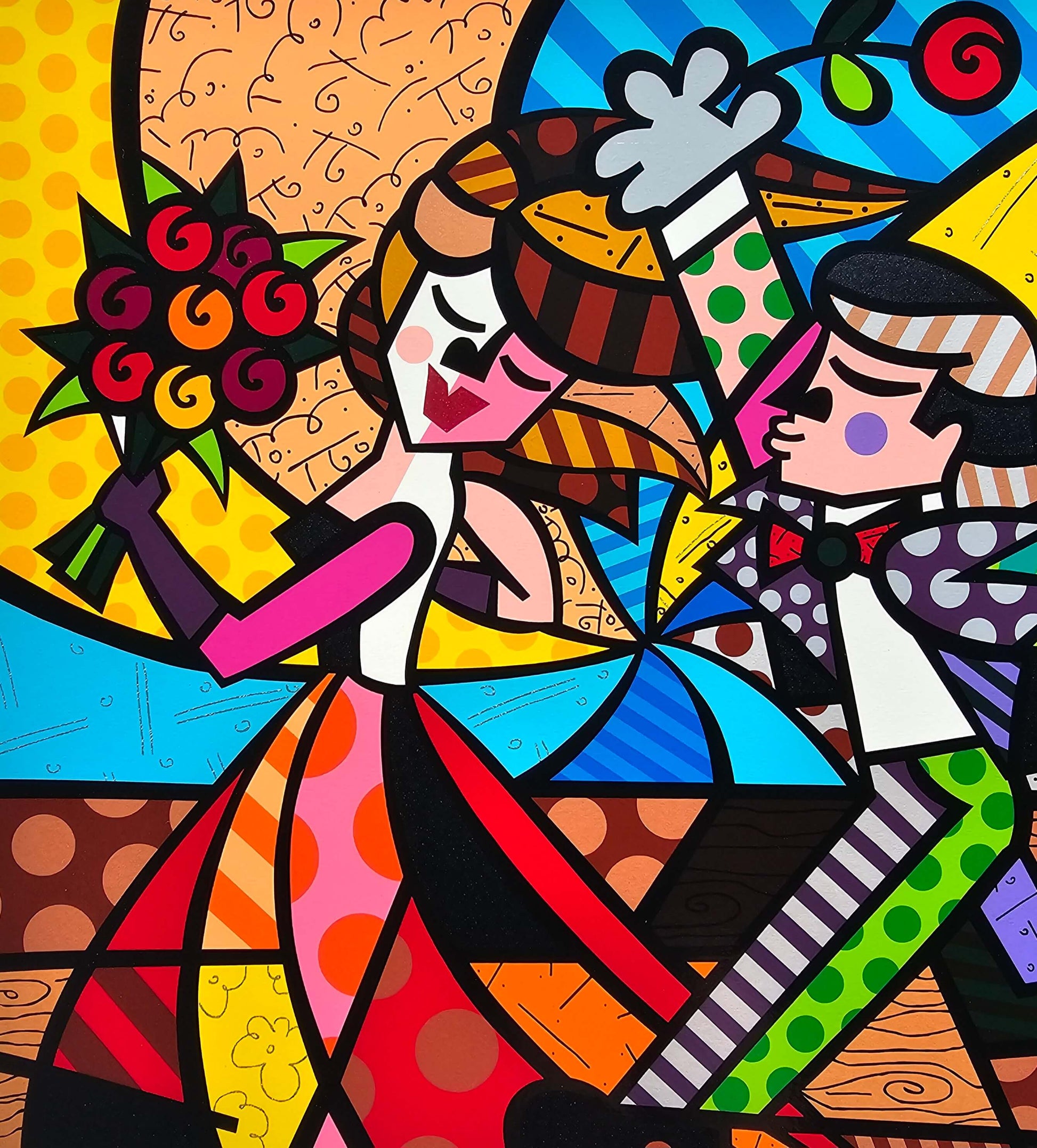 Romero Britto "Follow Me" Serigraph