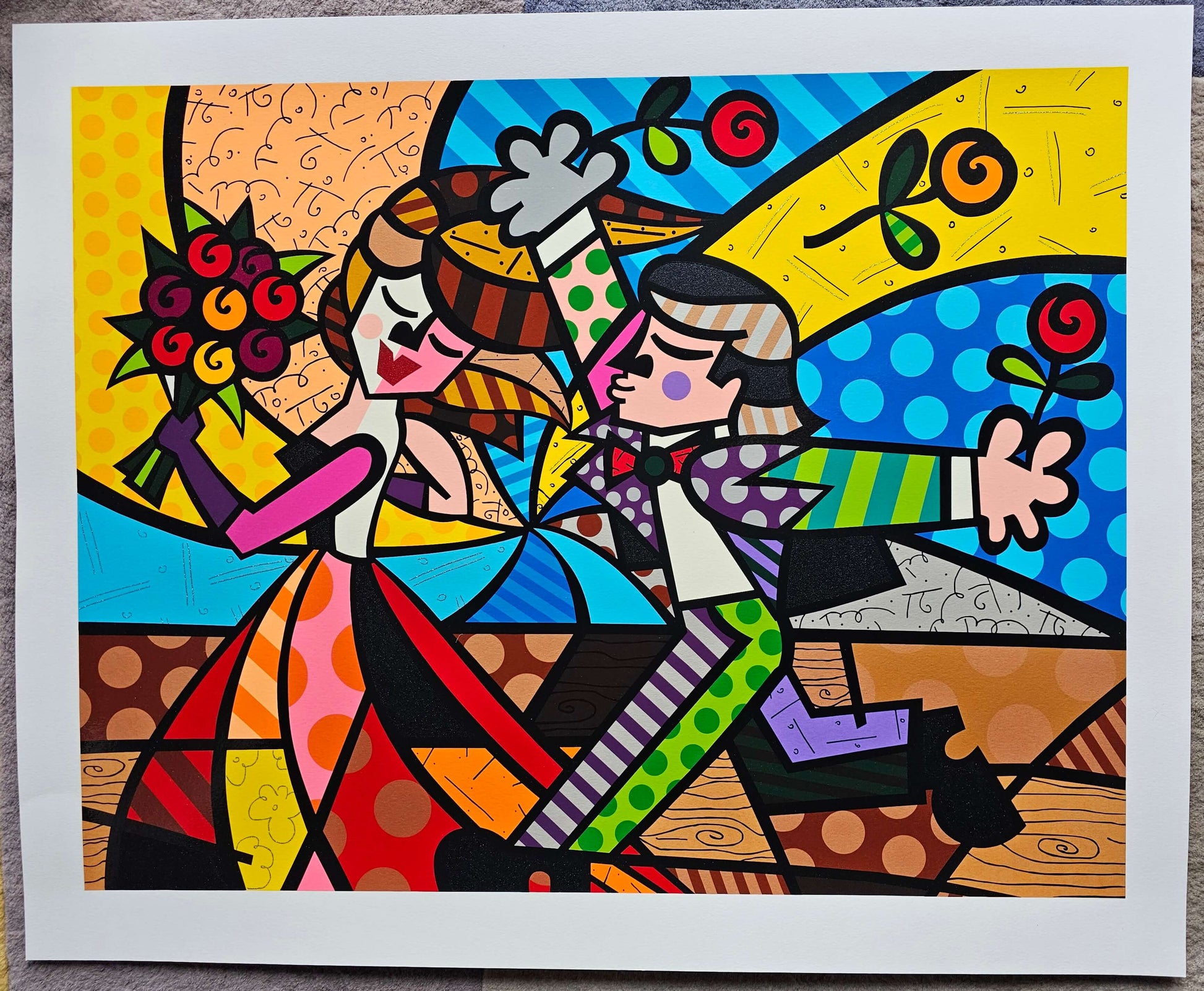 Romero Britto "Follow Me" Serigraph