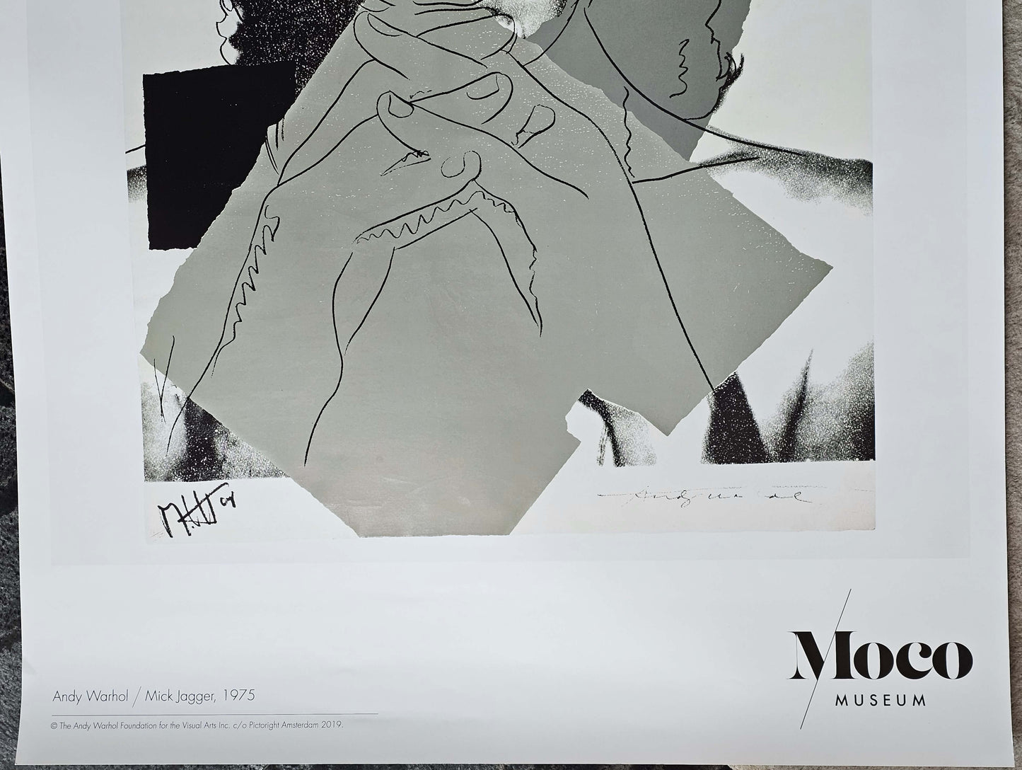Andy Warhol "Mick Jagger 1975" Poster