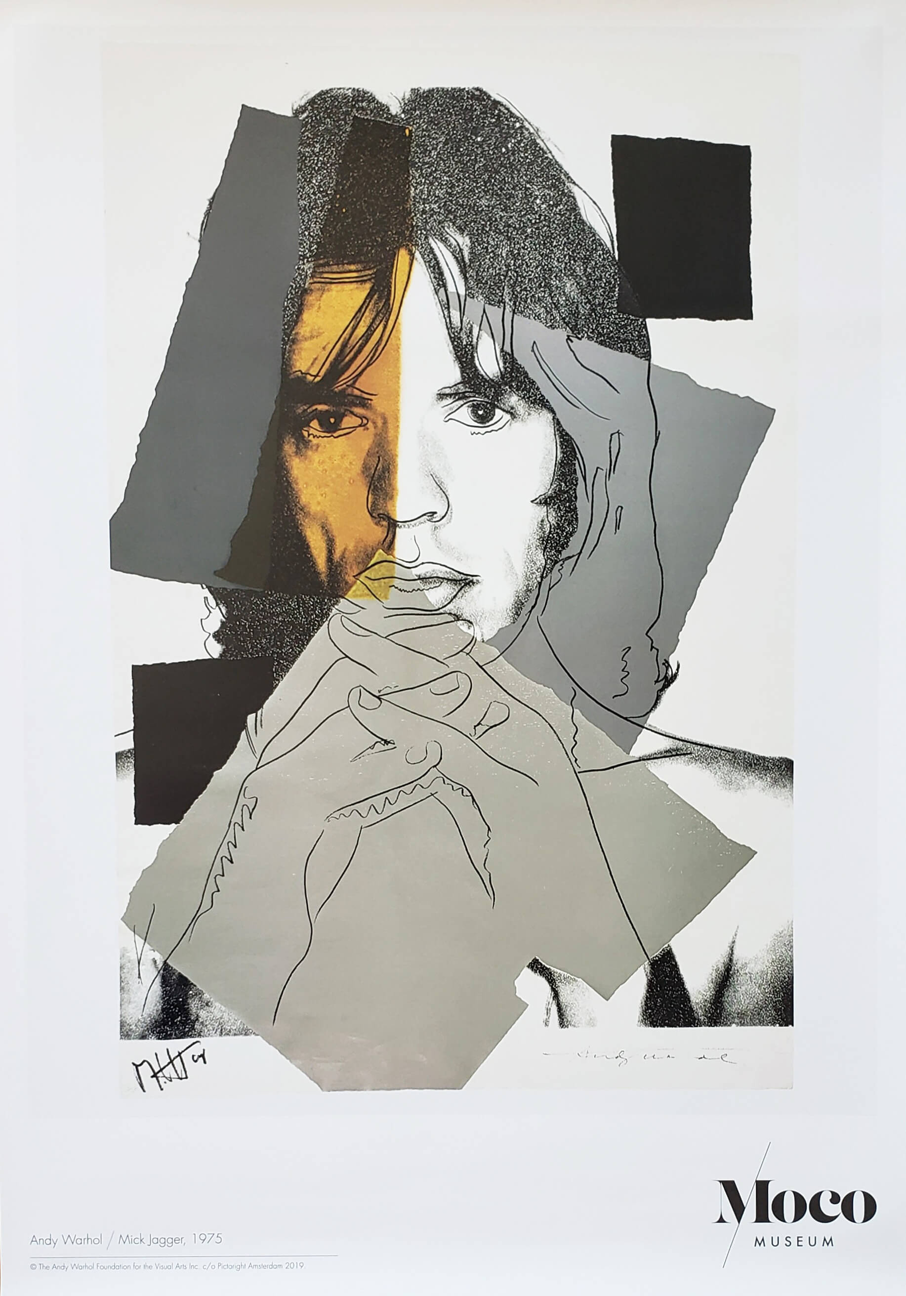 Andy Warhol "Mick Jagger 1975" Poster