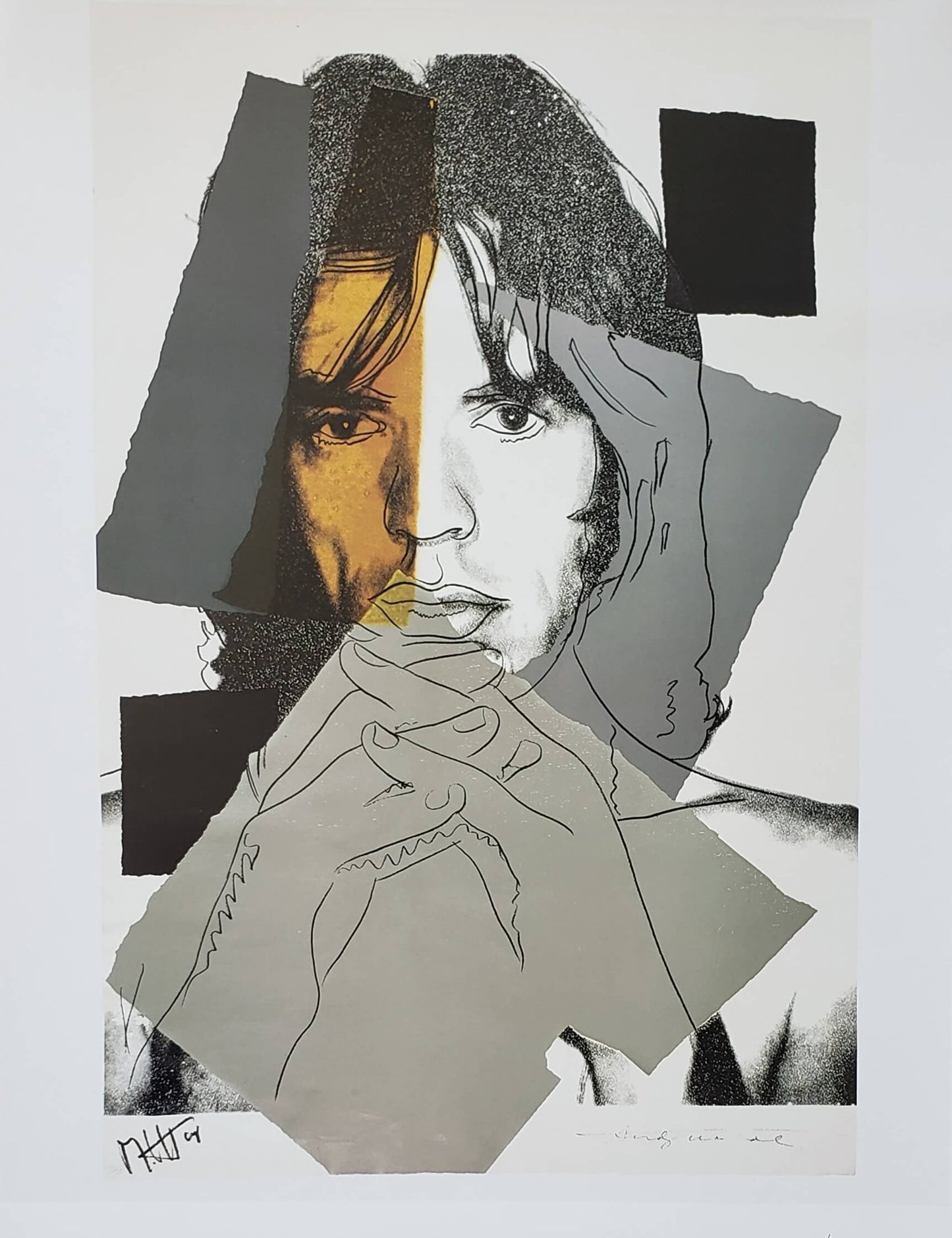 Andy Warhol "Mick Jagger 1975" Poster